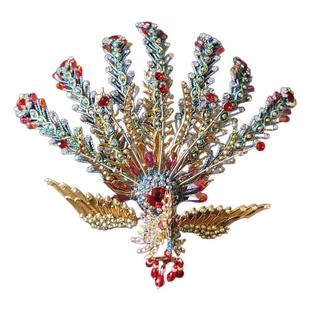 戏曲头饰正凤花旦凤冠全套装DIY头面戏剧钗簪子汉服古装古风饰品