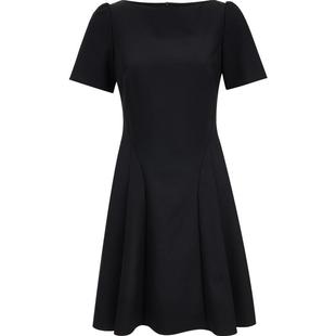 Vero Moda连衣裙2026春季新款一字圆领简约A字收腰短裙大气优雅