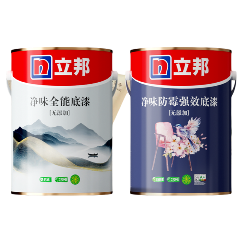 立邦云净净味全能底漆无添加乳胶漆室内家用内墙面自刷涂料油漆