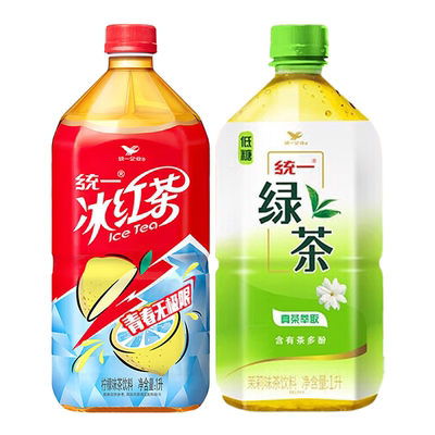 统一冰红茶/绿茶1L大瓶装饮料