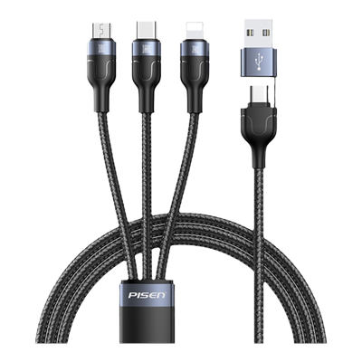 品胜一拖二充电线1米2，1米5