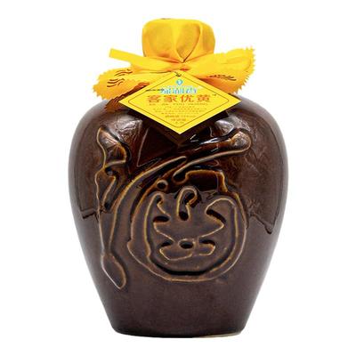 传统甜黄酒火灸酿制瓦罐装