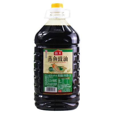 海天蒸鱼豉油4.9L整箱大桶装餐饮