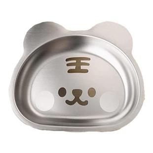 儿童餐盘304不锈钢可爱卡通餐盘自主进食碗吸盘辅食专用宝宝学食