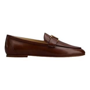 TOD'S官方正品女士TIMELESS大T扣皮革乐福鞋休闲女鞋