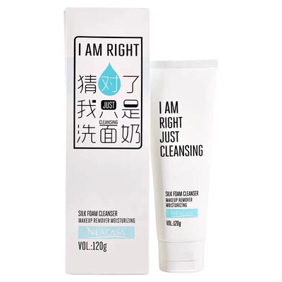 芮呵诗雅蚕丝泡沫洁面乳120g