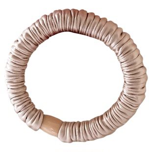 韩系级感小肠发圈手工简约发绳气质纯色头绳百搭褶皱马尾橡皮筋