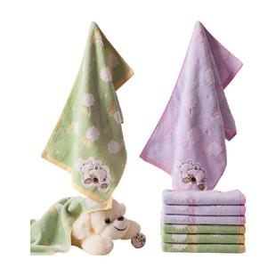 金号毛巾纯棉中巾美容巾全棉儿童小面巾成人洗脸家用割绒柔软