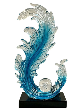 现代简约海浪氛围装饰摆件乔迁