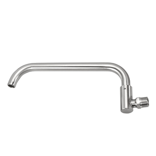 304不锈钢半自动摇摆龙头酒店厨房灶台水龙头炉灶燃气灶电磁大灶