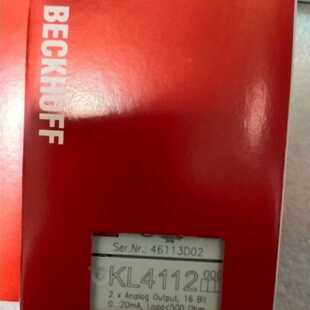 议价BECKHOFF  KL4112  KL3404  EL3102  EL1862  EK1914全新现货