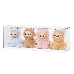 四代labubu心底密码收纳盒拉布布盲盒展示柜手办透明防尘罩展示盒
