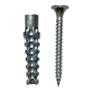永固锚栓金属铁膨胀管代替塑料胶塞锯齿铁胀塞6mm8mm膨胀螺丝自攻丝