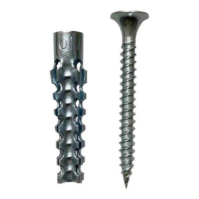 金属铁膨胀管代替塑料胶塞锯齿