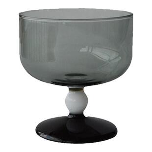 高脚杯高颜值创意中古风玻璃杯子果汁奶茶杯冰淇淋杯甜品杯酸奶杯