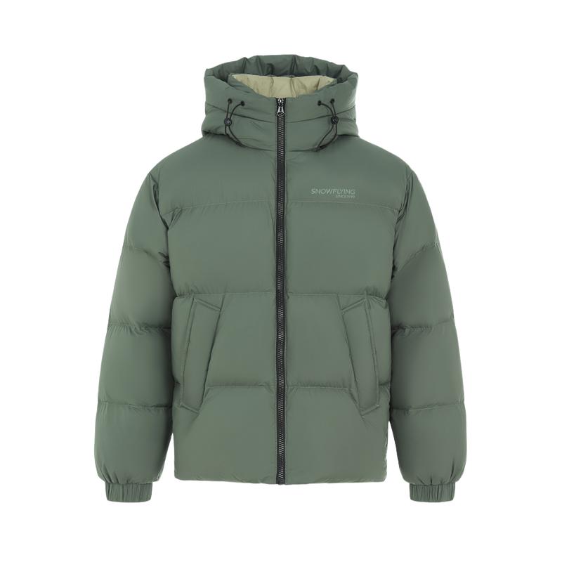 雪中飞2025冬新款男士短款零压羽绒服加厚面包服都市户外时尚