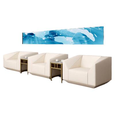 现代简约贵宾接待会客单人位沙发