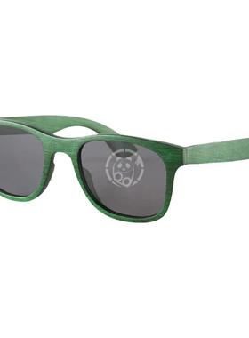 墨镜方框绿色竹子简约风太阳眼镜