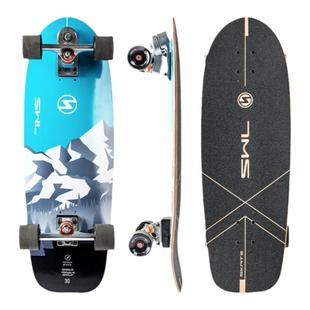 SWL创意陆地冲浪板S7支架陆冲滑雪冲浪练习PU桥免蹬入门成人儿童