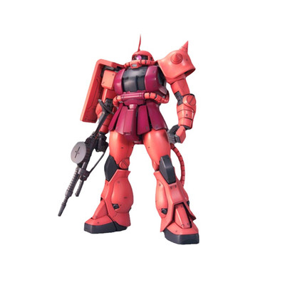 拼装模型万代MG高达夏亚红渣古