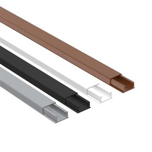 艾思欧PVC迷你方形极小款走线槽网络电线收纳卡扣装饰条压线槽条