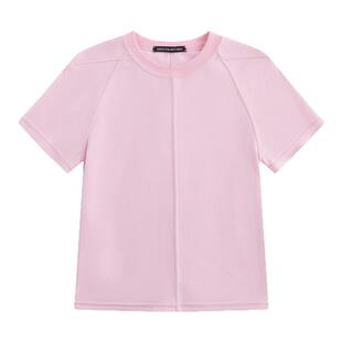 DIONYS*Geometric Triangle Panel Top三角几何形分割短袖T恤上衣