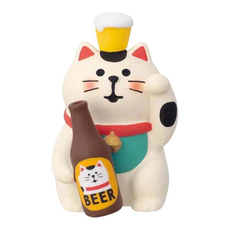 日式猫 ZAKKA庭院夏日西瓜猫可爱装饰夏季猫咪凉爽夏夜道具摆件