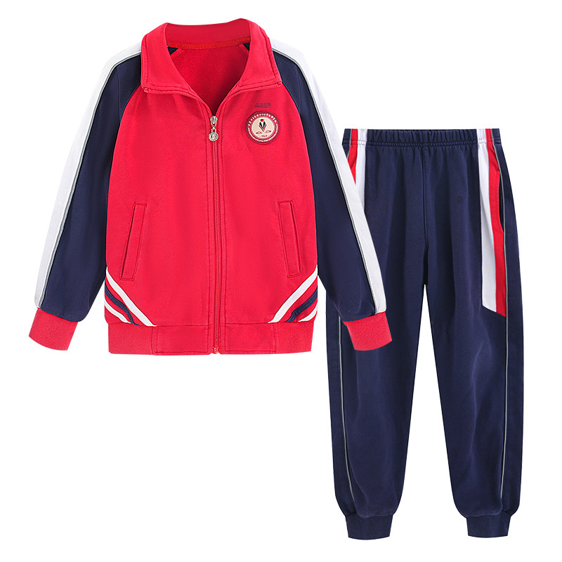 儿童秋冬装纯棉套装运动服石龙西湖小学生校服长袖长裤幼儿园园服