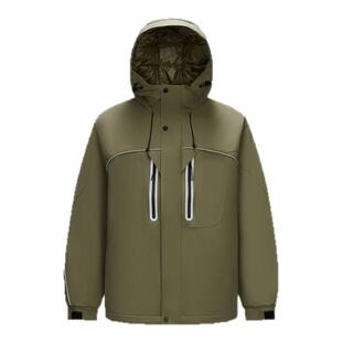 [商场同款]森马羽绒服男肌理感外套2024新款宽松连帽冬装户外运动