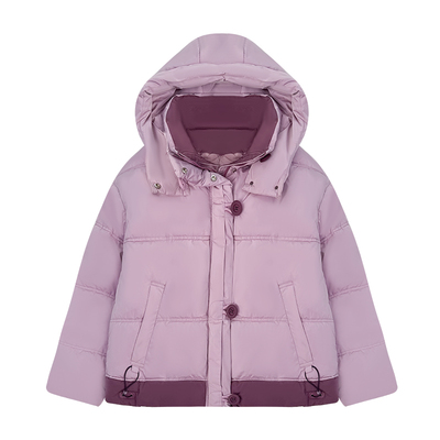 梵朵大码女装13079冬季时尚百搭撞色棉服韩版宽松棉袄短款外套潮