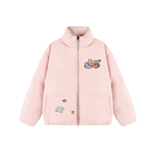 lemanism【FAFADOG联名】潮牌魔术贴90白鸭绒羽绒服外套男2025冬