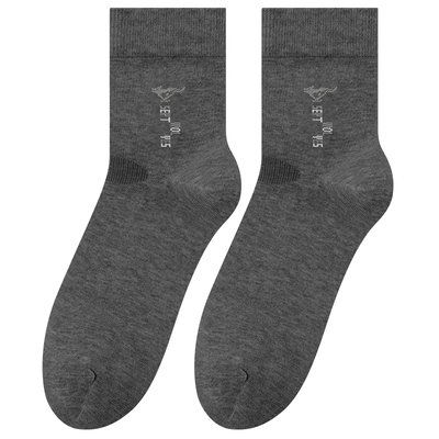 七匹狼纯棉抗菌防臭艾草中筒袜男