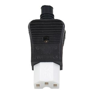 奇花品字电饭煲三孔陶瓷插头插座电饭锅炒锅电水壶电线电源线配件