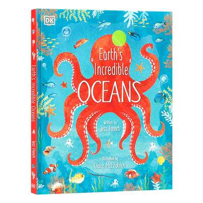 地球上令人难以置信的海洋 英文原版 Earth's Incredible Oceans 海洋生物百科科普绘本 海洋生物世界 英文版 进口英语原版书籍