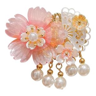 儿童汉服配饰发夹中秋装饰头饰宝宝女童流苏发卡夹子古风步摇发饰