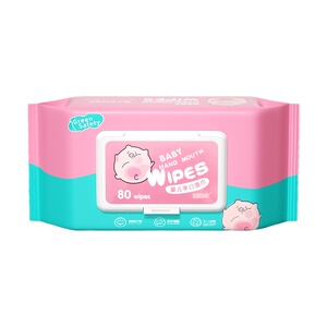 80抽婴儿湿巾纸新生手口专用屁宝宝幼儿童湿纸巾家用实惠装大包