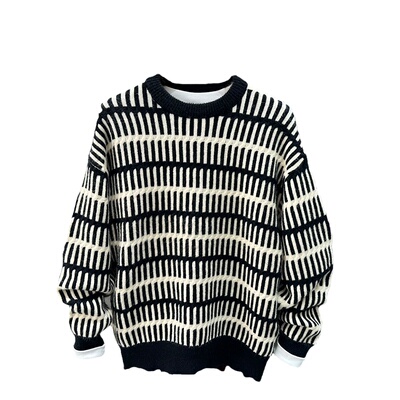 特琳露秋冬款百搭圆领毛衣