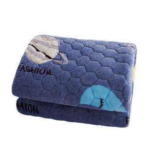 法兰绒床垫软垫褥子双人1.8m床榻榻米垫子垫被珊瑚绒加厚1.2米1.5