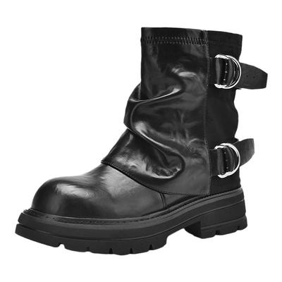 达芙妮堆堆靴短靴厚底裤管靴秋冬