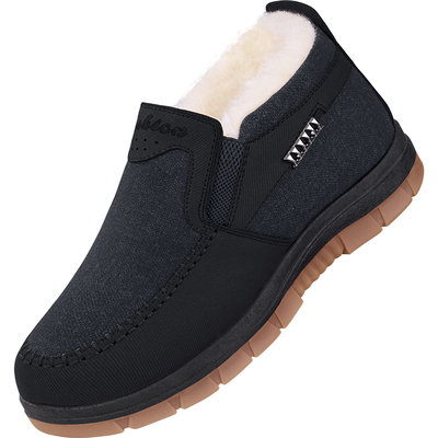 冬季新款老北京棉鞋男士防滑保暖