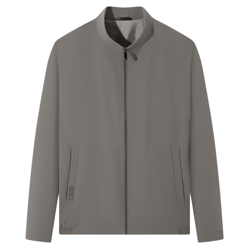 【商务立领茄克】柒牌男装2025秋季新品时尚潮流提花暗格纹外套