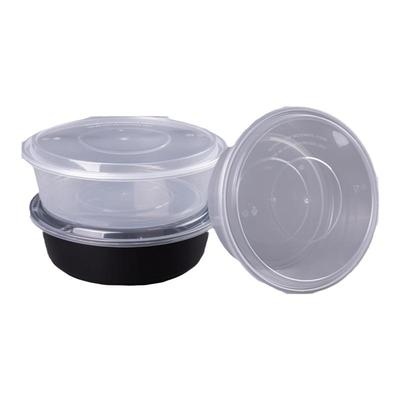 圆形透明塑料一次性打包盒