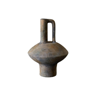 侘寂风餐厅民宿田园风装饰品布置餐边柜陶瓷花瓶花器实木托盘摆件