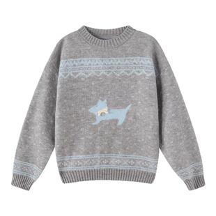 笛莎官方旗舰童装女童毛线衣冬季新款大童女孩儿童加厚针织打底衫