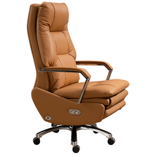 电动办公椅子人体工学可躺电脑椅家用座电竞椅懒人沙发真皮老板椅