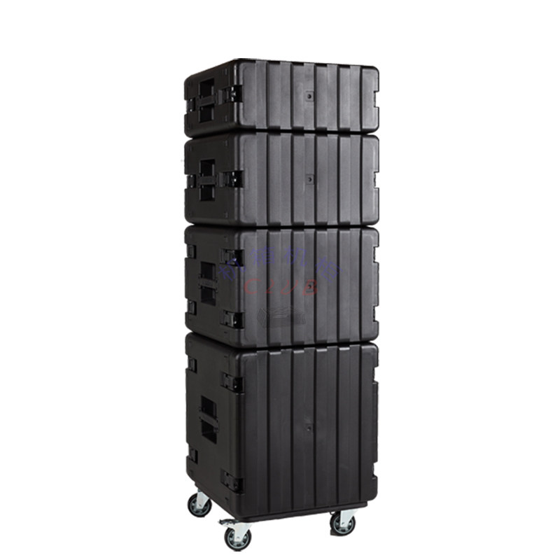 塑料航空箱PP塑料机箱PPU箱注塑箱 专业音响机柜话筒箱效果器箱