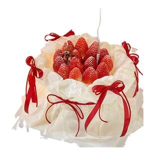 女神小仙女生日蛋糕装饰雪梨纸草莓花束蛋糕装饰小熊蜡烛插件