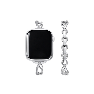 ZEGL设计师适用applewatch苹果运动S10手表带秋冬iwatchS9手链女轻奢小众精致SE手表链S8腕带可调节耐用