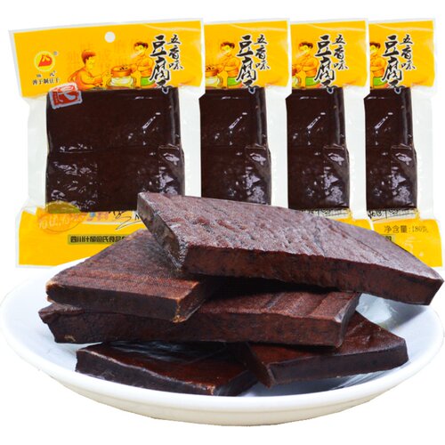 四川特产什邡红白但氏五香豆腐干批发豆干五香味180g餐饮凉拌炒菜