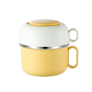 316L不锈钢泡面碗学生宿舍带盖大容量快餐杯食堂打饭餐盒专用饭盒